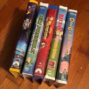 BUNDLE OF FIVE VHS